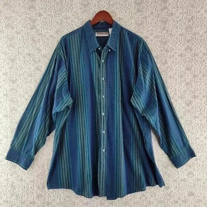 Vintage McGregor Classics Striped Button Down Long Sleeve Men's Shirt 3XL
